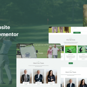 Accounting Consultant Website Template - Elementor